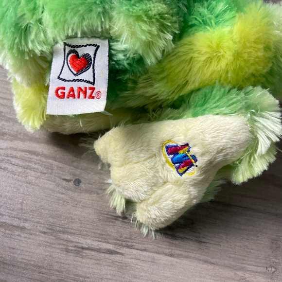 Green Tie Dye Frog GANZ Webkinz & Lil 'Kinz Animals without Code - Picture 6 of 8